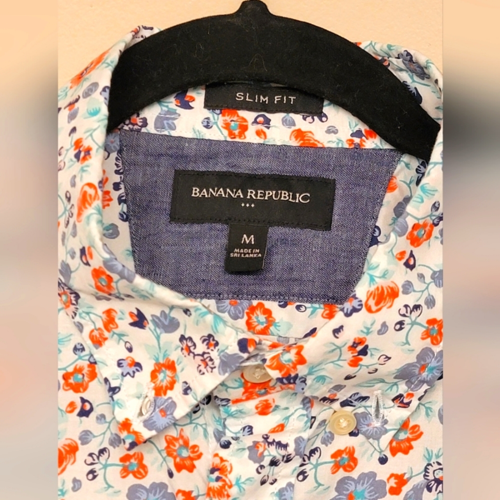 Mens Banana Republic Floral Shirt